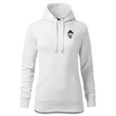 Da Oid Sinzer Grundfiguren Sweatshirt Hoody Damen Weiss Graben Front